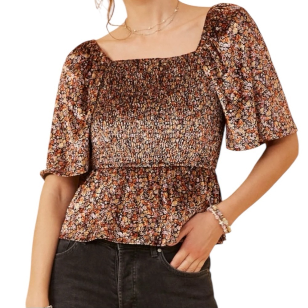 Hayden Floral Smocked Top - Multicolor